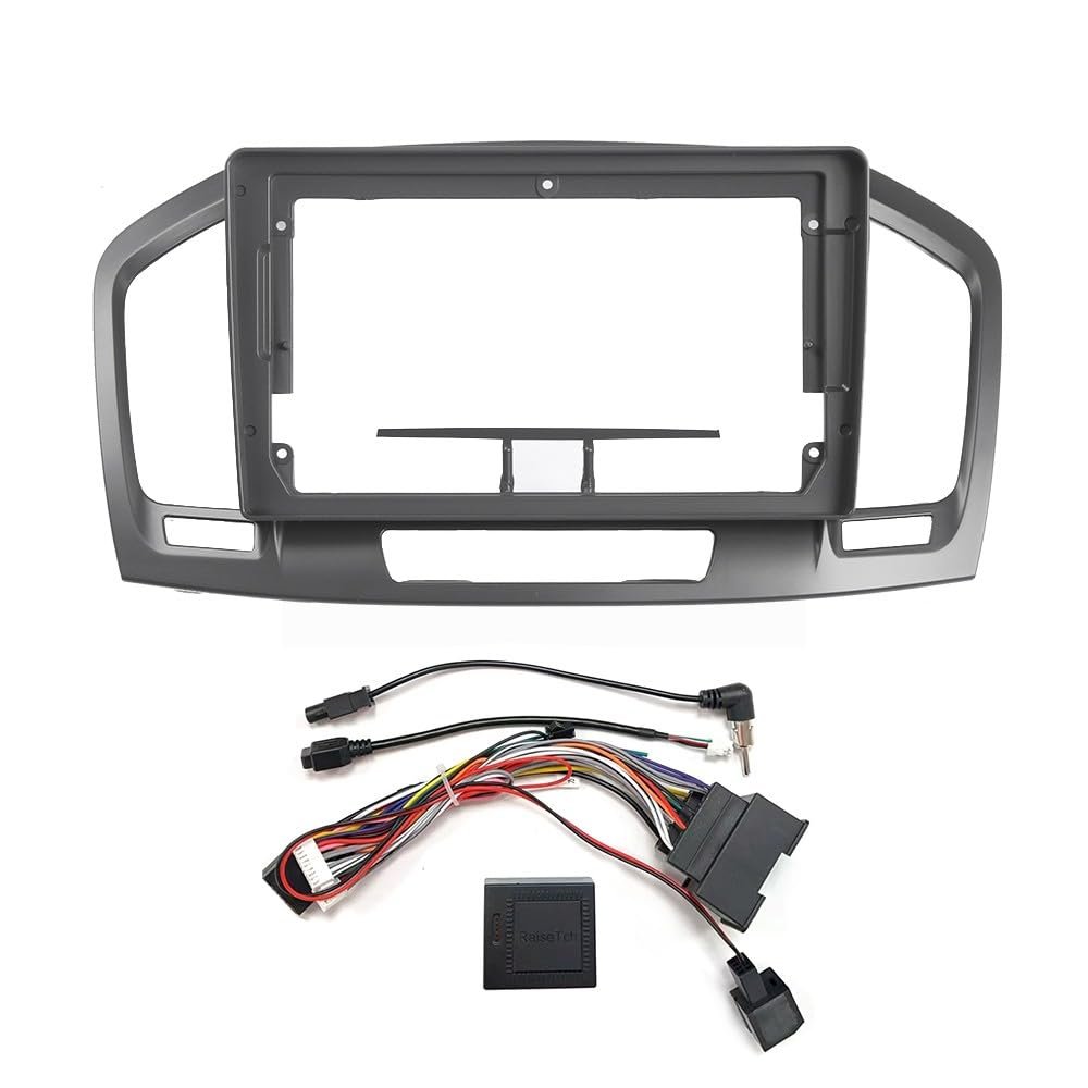 9" Car Radio Frame Bracket Stereo Mounting Frame with Wiring Harness Compatible with Buick Regal 2009 2010 2011 2012 Opel Insignia