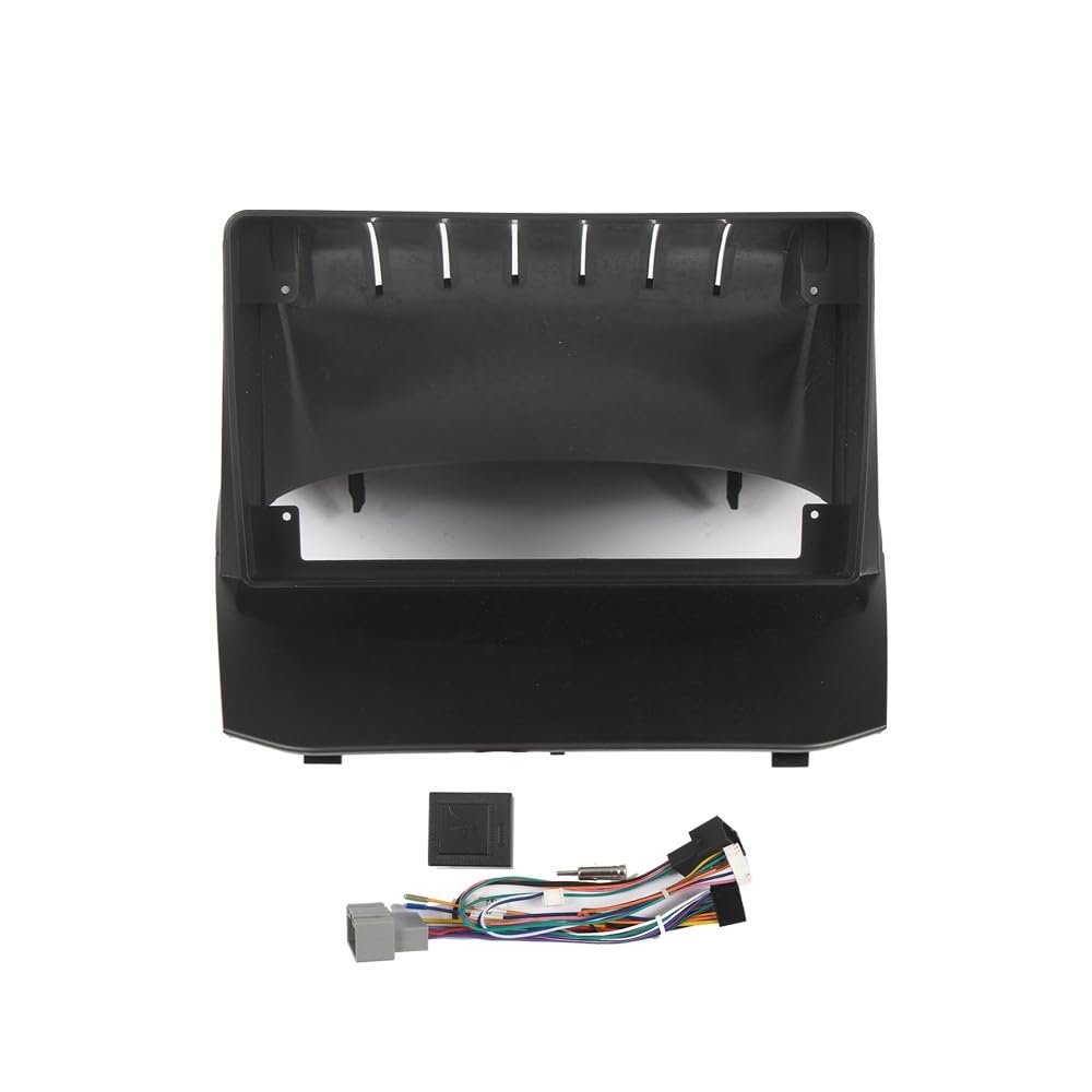 9" Car Radio Frame Bracket Stereo Mounting Frame with Wiring Harness Compatible with Ford Fiesta 2009 2010