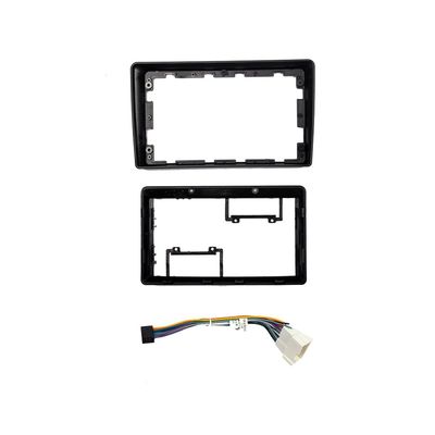 9" Car Radio Frame Bracket Stereo Mounting Frame with Wiring Harness Compatible with Hyundai Accent Kia Sportage Cerato Rio 2005
