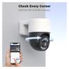 QDVOPHZA 8CH 4K 5MP 8MP CCTV Security Camera System PTZ Home Video Surveillance Kit Outdoor IP Camera Humanoid Detection(4T,4pcs 8MP Camera) view 4