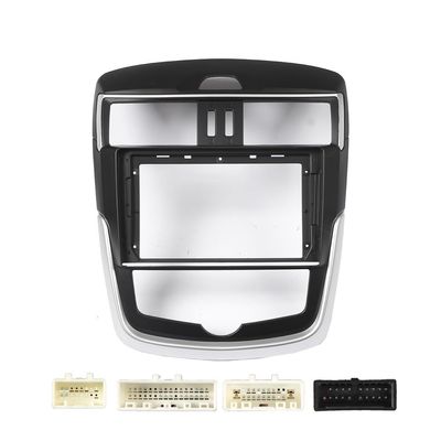 9" Car Radio Frame Bracket Stereo Mounting Frame with Wiring Harness Compatible with Nissan Tiida 2016 2017 2018 2019 at