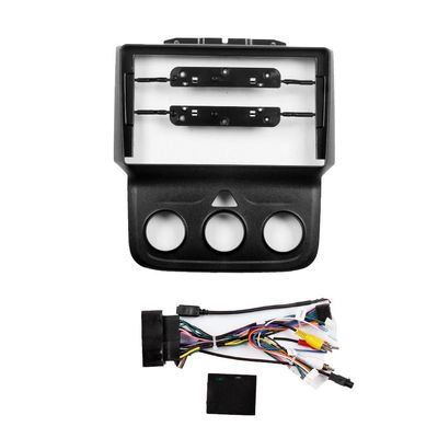 9" Car Radio Frame Bracket Stereo Mounting Frame with Wiring Harness Compatible with Dodge Ram 5500 2013 2014 2015 2016 2017 2018 2019