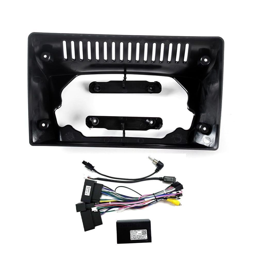 9" Car Radio Frame Bracket Stereo Mounting Frame with Wiring Harness Compatible with Ford Transit Custom/TOURNEO Custom 2012 2013 2014 2015 2016 2017