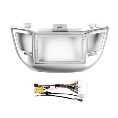 9" Car Radio Frame Bracket Stereo Mounting Frame with Wiring Harness Compatible with Hyundai Tucson 2015 2016 2017 2018 LHD