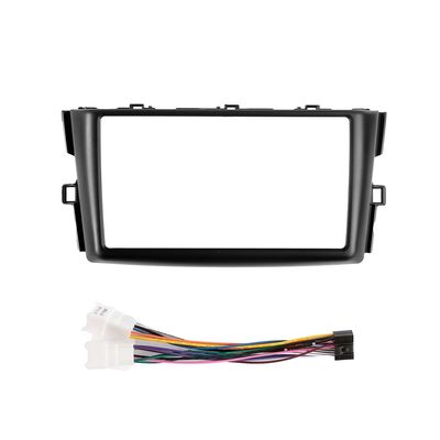 9" Car Radio Frame Bracket Stereo Mounting Frame with Wiring Harness Compatible with Toyota Mark X ZIO 2007 2008 2009 2010 2011 2012 2013