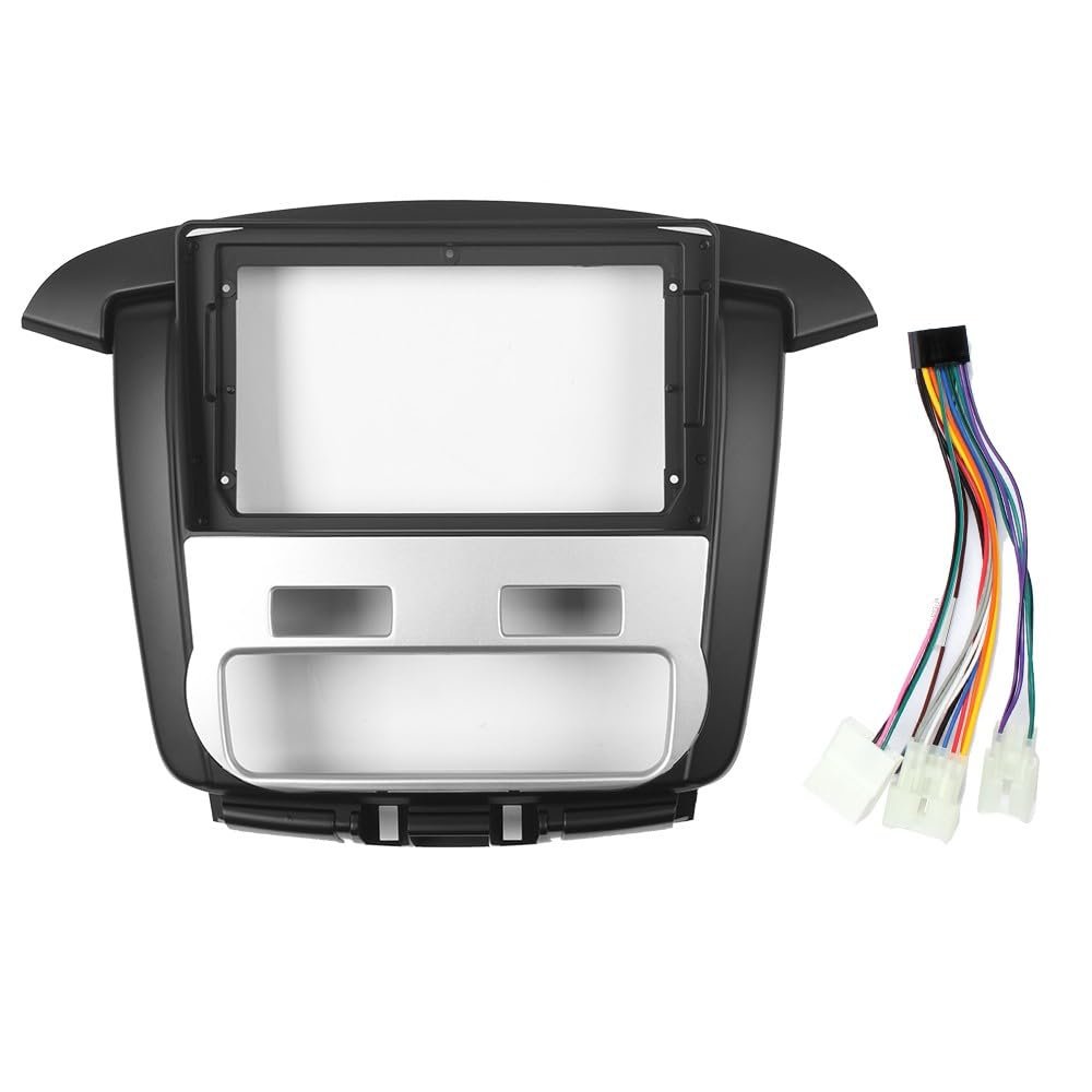 9" Car Radio Frame Bracket Stereo Mounting Frame with Wiring Harness Compatible with Toyota Innova Crysta 2011 2012 2013 2014 at