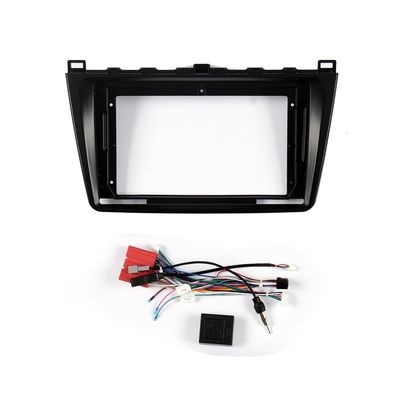 9" Car Radio Frame Bracket Stereo Mounting Frame with Wiring Harness Compatible with Mazda 6 Core-Wing 2008 2009 2010 2011 2012 2013 2014