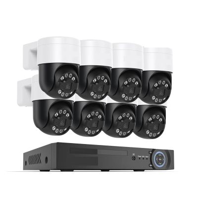 8CH 4K 5MP 8MP CCTV Security Camera System PTZ Home Video Surveillance Kit Outdoor IP Camera Humanoid Detection(4PCS,8pcs 8MP Camera)