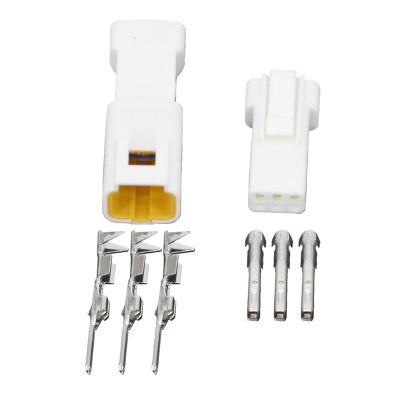 3 Pin Plastic Shell White Car Connector with Terminal DJ7036-0.7-11/21 3P Connector(10 Sets)
