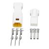 3 Pin Plastic Shell White Car Connector with Terminal DJ7036-0.7-11/21 3P Connector(10 Sets) view 1