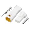 3 Pin Plastic Shell White Car Connector with Terminal DJ7036-0.7-11/21 3P Connector(10 Sets) view 2