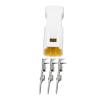 3 Pin Plastic Shell White Car Connector with Terminal DJ7036-0.7-11/21 3P Connector(10 Sets) view 4
