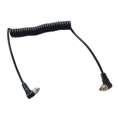 WEISUYUUS Flexible Spring Piece Flashing Syncing Cord for Piece to Piece Flashing Triggering with Threaded Locking Mechanism and AntiCorros
