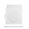 Yunir 100 Pack Premium Thick White Paper CD DVD Sleeves,4.9in Clear Window Dust Proof Thick Reusable CD Envelopes,Space Saving Design for 12cm 4.7in DVD Discs view 4