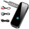 Bluetooth 5.0 Adapter 3.5mm Jack Aux Dongle, 2-in-1 Wireless Transmitter Receiver for TV/Travel Flight, Gym, Supports to Headphones, Bluetooth Receiver for Car/Home Stereo (with RCA & AUX)  view 1