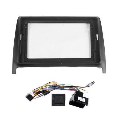 9" Car Radio Frame Bracket Stereo Mounting Frame with Wiring Harness Compatible with VW Polo 2008 2009 2010 2011 2012 2013 2014 2015 2016 2017 2018 2019