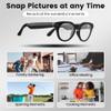 Yeabomy Al Smart Glasses,8MP Camera Glasses with Real-Time Translation &Object Analysis HD 1080P Video Recording,No WiFi Required for Travel, Sports, Outdoor Use (Anti-Blue Light Lens) view 3