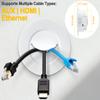 ZhiYo in-Wall Cable Management Kit for TV, Black TV Cord Hider for Wall Mounted TV, Behind Wall Wire Management, Cord Concealer Kits with 2 Wire Pass Throughs and 1 Hole Saw Drill Attachmen view 2