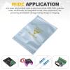 MECCANIXITY 100 Pcs Anti Static Bags 5.1" x 7.5" Resealable ESD Shielding Bag with Labels for Hard Drive HDD SSD Electronic Device Motherboards, Silver Gray view 4