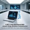 ORIVISION Wireless HDMI Transmitter and Receiver 164FT/50M, 5.8G+2.4G, for Audio/Video from Laptop/Camera to TV/Projector/Monitor, HDMI Extender Display Adapter Kit 4K Decode 1080P Output(White Cable) view 3