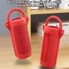 for JBL Grip Portable Waterproof Speaker Silicone Case, Portable Travel Soft Cover with Shoulder Strap and Carabiner, Protective Skin Case (Red) - co2CREA view 3
