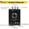 160W2 Subwoofer 2.0 Channel Audio Receiver Power Amplifier Module, Bluetooth Digital Amplifier Board with Treble and Bass Control for DIY Speakers-1602T view 2