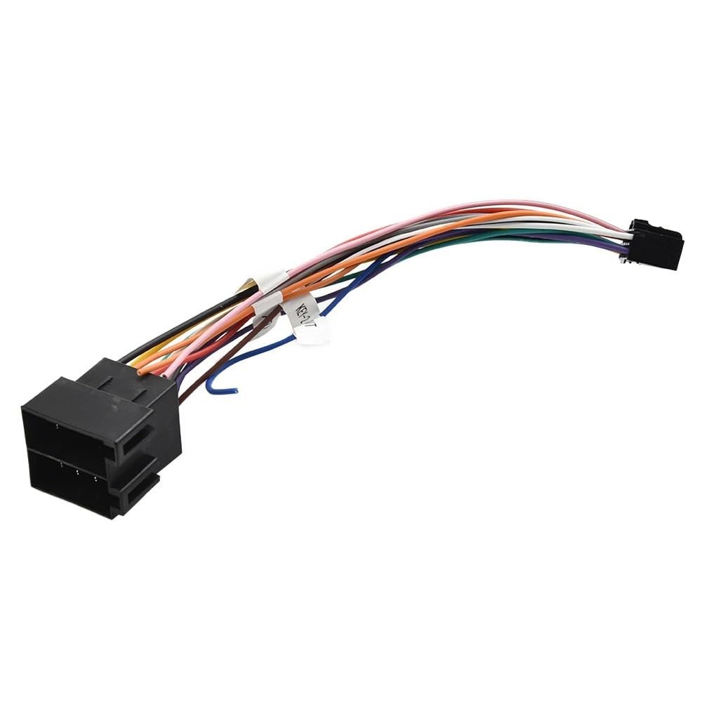 Car Stereo Radio 16 Pin Cable ABS Male to Female Connector Wiring Harness