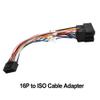Car Stereo Radio 16 Pin Cable ABS Male to Female Connector Wiring Harness view 2