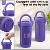 for JBL Grip Portable Waterproof Speaker Silicone Case, Portable Travel Soft Cover with Shoulder Strap and Carabiner, Protective Skin Case (Purple) - co2CREA view 4