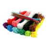 100pcs Self Locking Nylon Cable Ties Plastic Zip Wire Binding Wrap Straps DIY Cable Fasten Organiser Multicolour - Easy Installation(Yellow,3x100mm) view 2