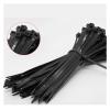 100Pcs Nylon Cable Tie Self Locking Plastic Loop Wire Wrap Strap Zip Organizer Fasten Tension Belt - Easy Installation(White,3.6x300mm) view 3