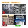 100Pcs Nylon Cable Tie Self Locking Plastic Loop Wire Wrap Strap Zip Organizer Fasten Tension Belt - Easy Installation(White,3.6x300mm) view 4