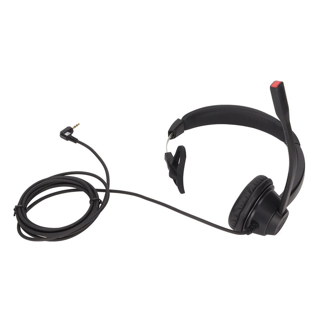 25mm. Telephone Headset with Microphone, Noise Reduction Unilateral Elbow Plug, Corded Business Headset for Call Center, Customer Service, VOIP Phone Landline,