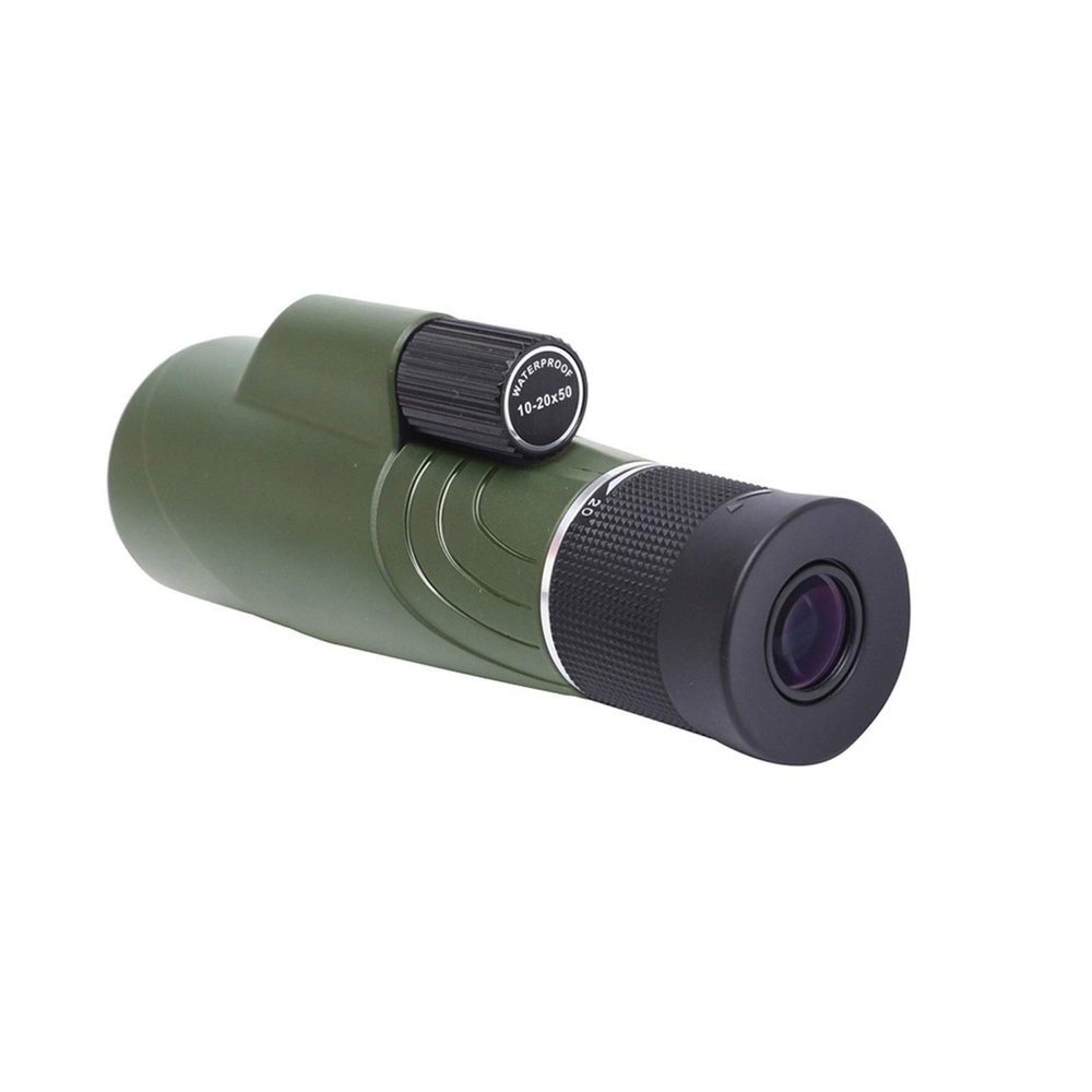 Telescope for Adults, Zoom Monocular 10-20x50 Bak4 Prism Powerful Telescope Monocular Waterproof Goods for Camping for Adult Bird Watching Outdoor Travel Sightseeing Binoculars