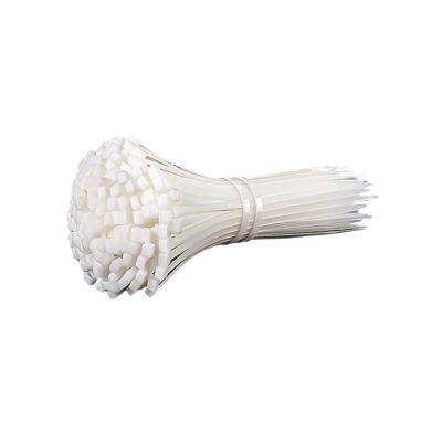100Pcs 8 Series Width 7.5MM Nylon Ties Cable Plastic Wire Fixed Strap Self-Locking StrongTensile - Easy Installation(White,8x300mm)