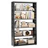 Kubohogar Book Shelf, 5-Tier Metal Bookshelf with Adjustable Shelves, Black view 1