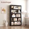 Kubohogar Book Shelf, 5-Tier Metal Bookshelf with Adjustable Shelves, Black view 2