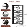 Kubohogar Book Shelf, 5-Tier Metal Bookshelf with Adjustable Shelves, Black view 3