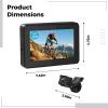 4.3 in (10 Cm) Display Rear View Camera, 1080P Ahd, Ebike Compatible, Night Vision and 110 Wide Angle, Waterproof with Accessories, Adjustable Mount, 39.37 in (3 M) Cable view 4