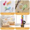 10Pcs Cable Ties Clips Cord Organiser Clip Reusable Silicone Organisers Bookmarks Fridge Magnet view 2