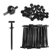 100 Pcs Nylon Universal Cable Tie Buckle Kit - Heavy Duty Multifunctional Nylon Zip Ties with Locking Pins & Buttons, UV Resistant, for Automotive Repair, Bumper Clips, Wiring Harness view 1