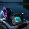yeeplant Camera Fishing Underwater, 4.3 Inch (10.9 Cm) LCD Monitor with Portable Fish Finder Video, Waterproof Camera, Octagonal Circle, Night Vision, 49.21 Ft (15 Meters) Cable, Hands-Free Bracket view 3