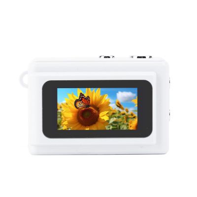 Zopsc 1080P 12MP Digital Camera, Portable Mini Video Camera with 0.96in Screen, Type C, 75Min Recording for Kids, Cycling, Mountaineering, Pet Recording (White)
