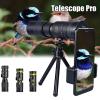 Telescope for Adults, 4K 10-300X40MM Super Telephoto Monocular Telescope Zoom Monocular Binoculars Pocket Telescope for Smartphone Take Picture for Adult Bird Watching Outdoor Binoculars view 2