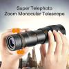 Telescope for Adults, 4K 10-300X40MM Super Telephoto Monocular Telescope Zoom Monocular Binoculars Pocket Telescope for Smartphone Take Picture for Adult Bird Watching Outdoor Binoculars view 4