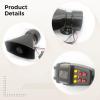 12V 100W Loudspeaker with 7-Tone Siren, Pa Microphone System, Remote Control, Square Mouth Alarm for Cars, Trucks, Suvs view 2