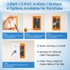 ANONION 4 Pack Ethernet Wall Outlet, 2-Port RJ45 Keystone Jack with Single Gang Low Voltage Mounting Bracket, Cat6 Ethernet Wall Plate Blue Coupler Female to Female Network Cable Cover view 4