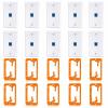 ANONION 10 Pack Ethernet Wall Outlet, 1-Port Cat6 RJ45 Keystone Jack with Single Gang Low Voltage Mounting Bracket, Ethernet Wall Plate Blue Coupler Female to Female Network Cable Cover view 1
