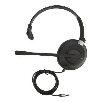 Spryflower X6S 35. Telephone Headset, Single Ear Call Center Headphone with ENC Active Noise Cancelling, HD Microphone for Customer Service, Telemarketing, Compatible with Devices with 35mm