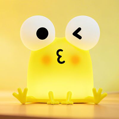 FAMIDUO Frog Night Light for Kids, Cute Funny LED Squishy Animal Silicone Lamp, Dimmable/Timer Nursery Night Light for Baby, Rechargeable Touch Bedside Lamp,Kids Room Decor, Boys Girls Birthday Gift